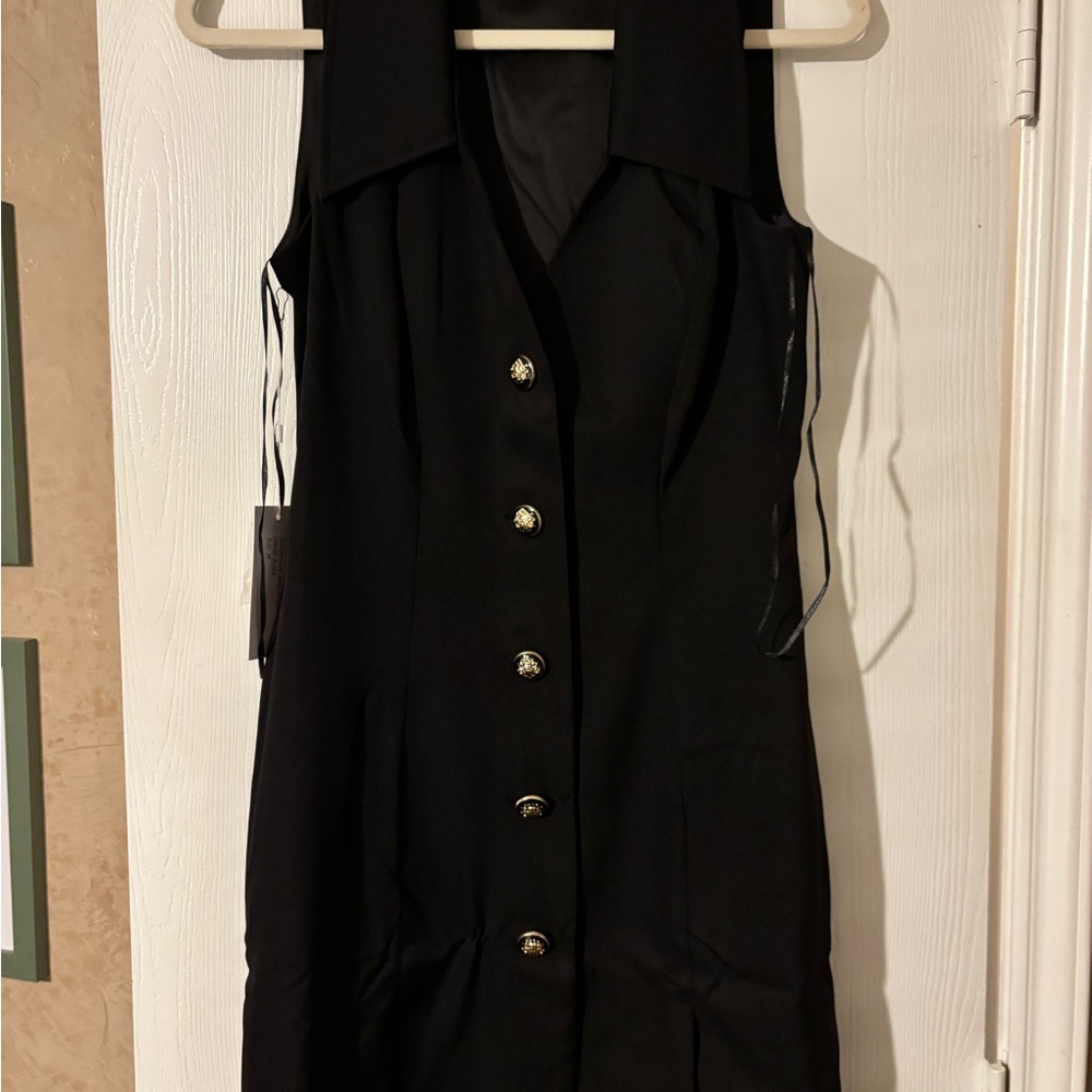 Elegant Black Sleeveless Dress
